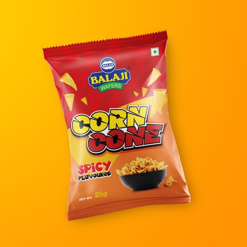 Amazing Pack design for our newly corn snacks Design by TUNSAY