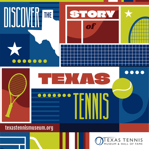 Texas Tennis Museum and Hall of Fame Wall Design by Maria Angelica G