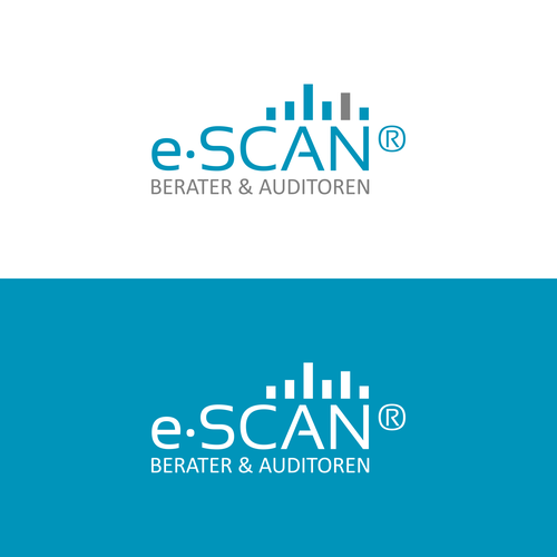 Logo-Modernisierung für e-SCAN®.de Design by Groogie