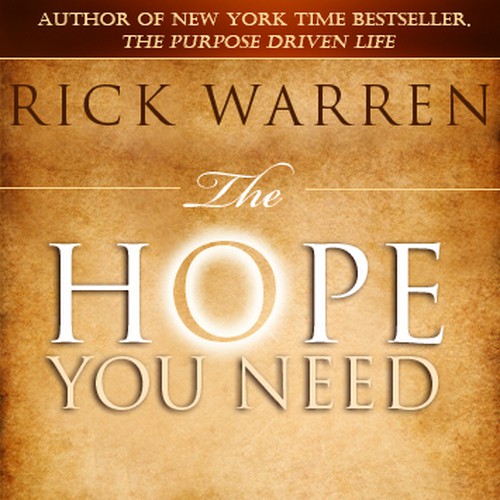 Design Rick Warren's New Book Cover Design por Endrias