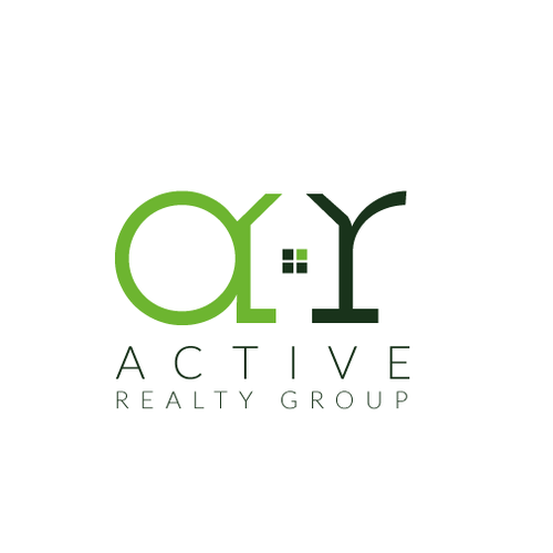 Rebrand capturing logo for real estate firm Active Realty  Design by pulestar
