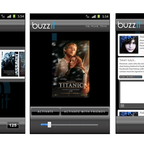Create the next mobile app design for Buzz It Diseño de +Matt Bautista