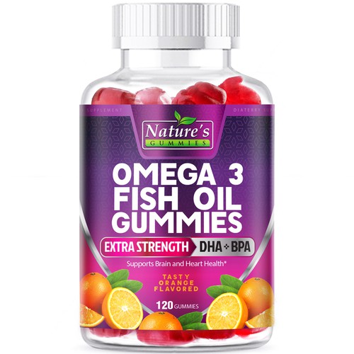 Design Tasty Omega 3 Fish Oil Gummies Design needed for Nature's Gummies di agooshe