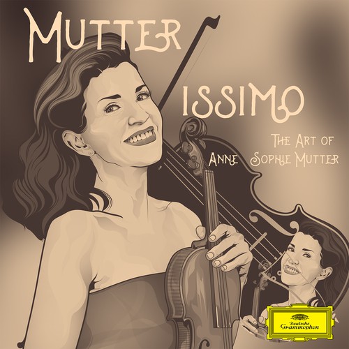 Illustrate the cover for Anne Sophie Mutter’s new album Design by pentoolist