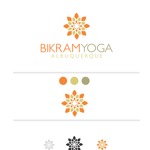 Create a sleek and classic logo for the original hot yoga series offered at Bikram Yoga Albuquerque Design by ArtiMaki