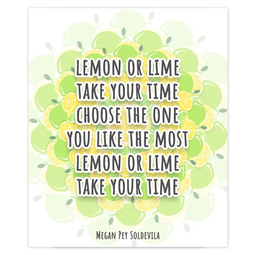 Illustrated Children's Poem Poster Design by GloriaSánchezArtist