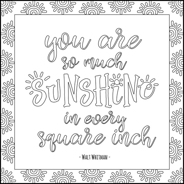 Lettering for Coloring Book