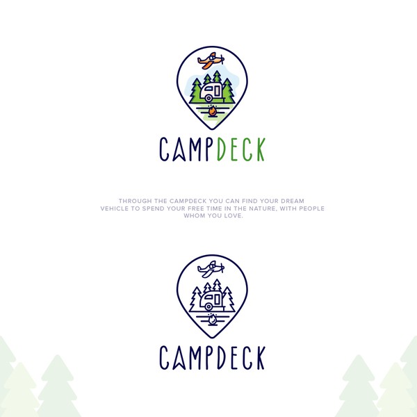 Logo for camping