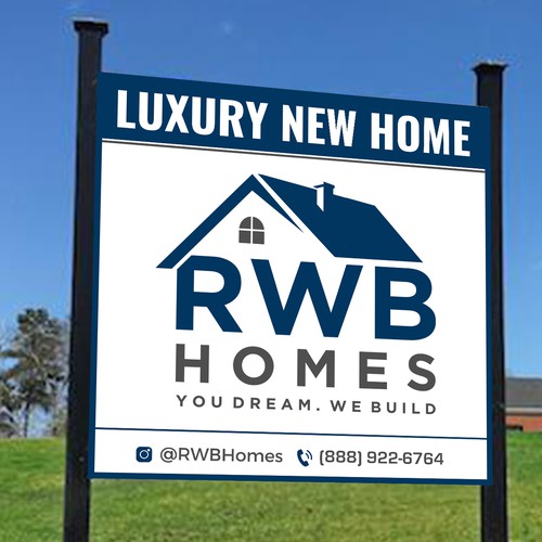 Signage for Luxury Home Builder Design by radhekrishna