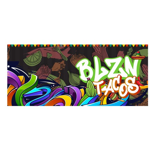 Help me feed the streets with BLZN Tacos!! Design by iguads ⭐️⭐️⭐️⭐️⭐️