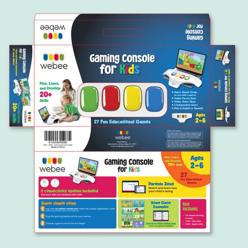 Gaming Console Packaging for young children Design by Noyart