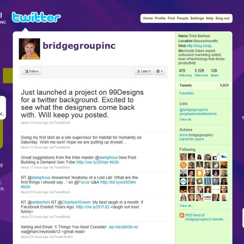 Tribal Background Twitter