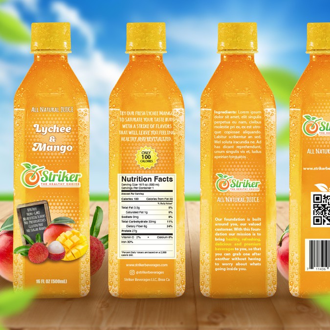 Healthy Natural Beverage Product packaging contest