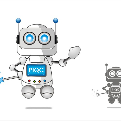 Pixar-esque Mascot & Logo - Cute, Modern, 3D Robot-Pixie Design by DORARPOL™
