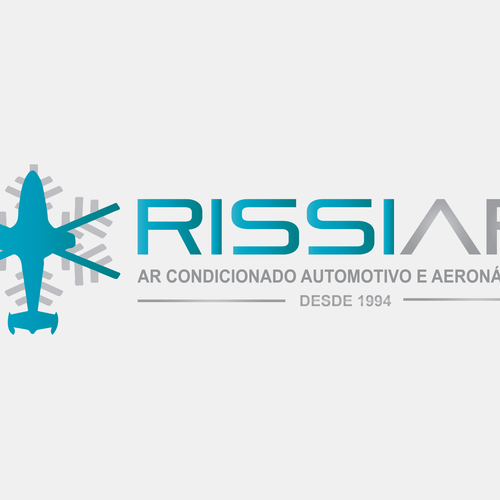 "Crie a identidade para uma empresa de ar-condicionado automotivo e de helicópteros" winning Logo design