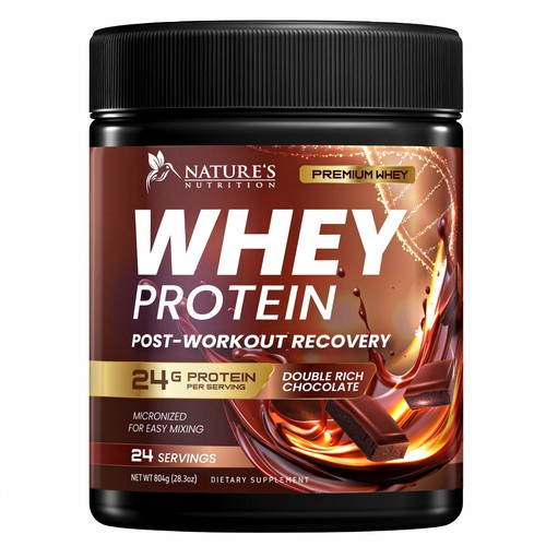 Tasty Whey Protein Chocolate Design Needed for Nature's Nutrition Design von Davi Giolo ★