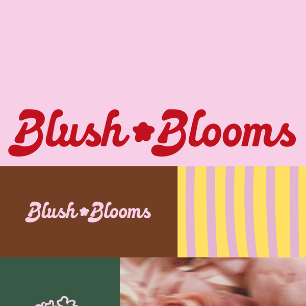 Bold, playful, modern and elegant logo concept for a florist shop