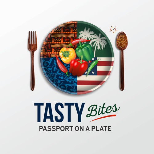 Design a Bold, Soulful Logo for Tasty Bites – Caribbean Meets Southern Comfort Design by Junebug