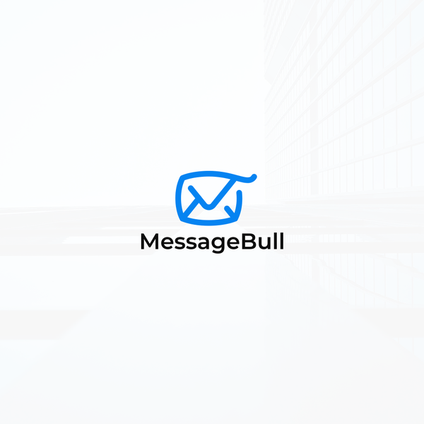 Design by Suparde titled "Message Bull Logo"