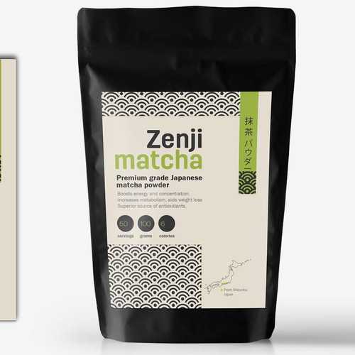 Japanese Matcha Product Needs Label - *GUARANTEED & BLIND* Design by cynemes