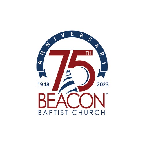 Beacon Baptist Church 75th anniversary logo Design by pianpao