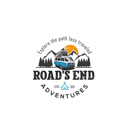 Logo for adventure van rental business Design by Vulfman