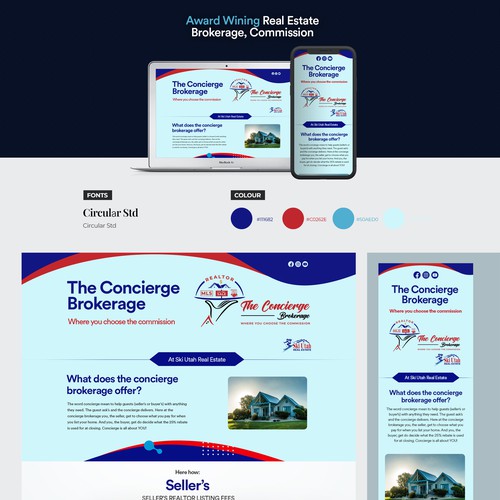 Design The concierge brokerage website por Timefortheweb