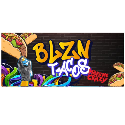 Help me feed the streets with BLZN Tacos!! Design by iguads ⭐️⭐️⭐️⭐️⭐️