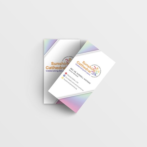 Business Card for Growing Progressing LGBTQ Church Design by Oleksha