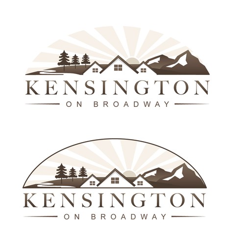 Logo for "Kensington on Broadway" - a Real Estate Development Project Diseño de 7scout7