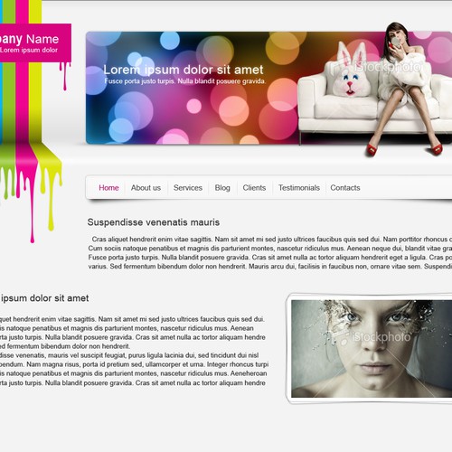 1-3 Page Website Template Design von kpp0209
