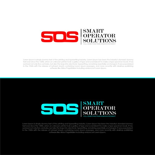 SOS, Smart Operator Solutions logo design Design by multigraphicz™