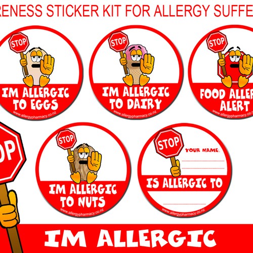 HELP KEEP KIDS WITH ALLERGIES SAFE - design alert labels for allergy ...