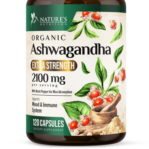 Ashwagandha Design Needed for Nature's Nutrition Design by UnderTheSea™