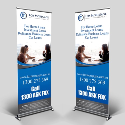 design a stand-out pull up banner for finance broker (PULL UP BANNER ...