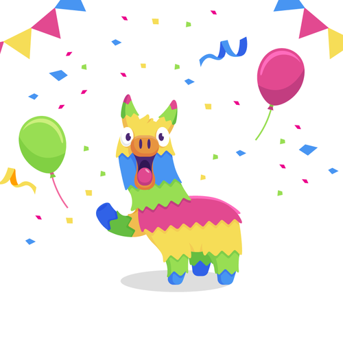 Adorable & Colorful Piñata Llama mascot! 🥳🎉🦙 Design by Frankyyy99