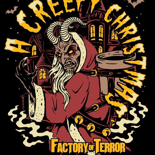Designs | Design a T-shirt for a Haunted Christmas horror event | T ...