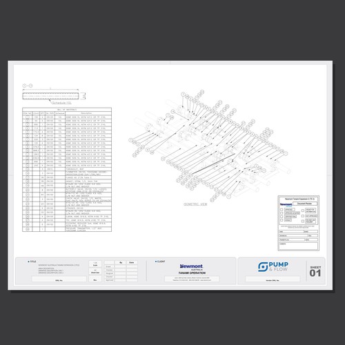 Title block for technical drawings Design by TheDreamCity