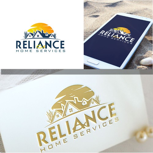 Logo for Reliable and Trustworthy Home Services Company Located on the Beach Design by NOSHA bizsol