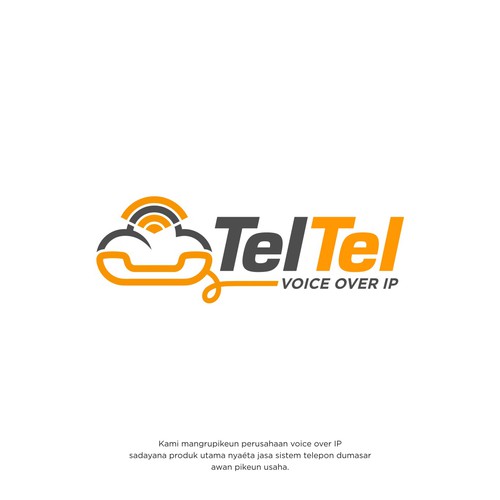 Modern colorful cloud based telephone company logo Design by TIDAK