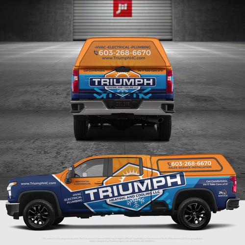 Hvac truck wrap Design von J0taeMe_