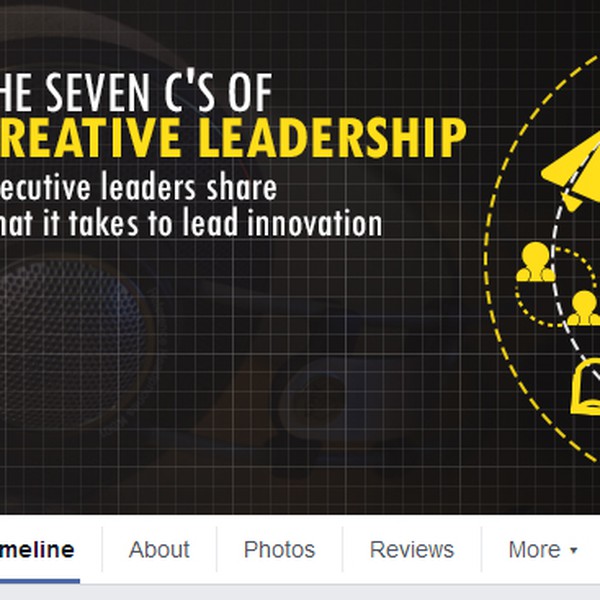The Seven C's of Creative Leadership - Design our social media title image.