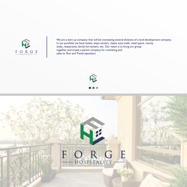 Design by obrett titled "Forge Hospitality, FH logo concept"