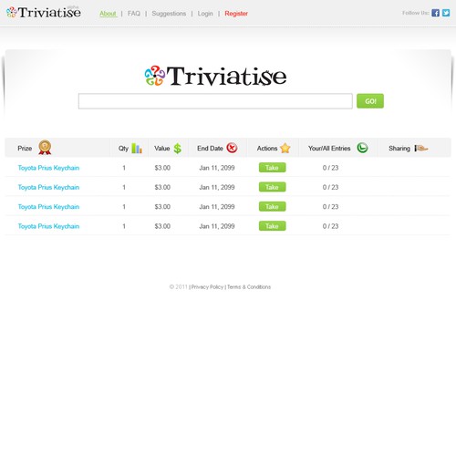 Design di Create the next website design for Triviatise di Liviug