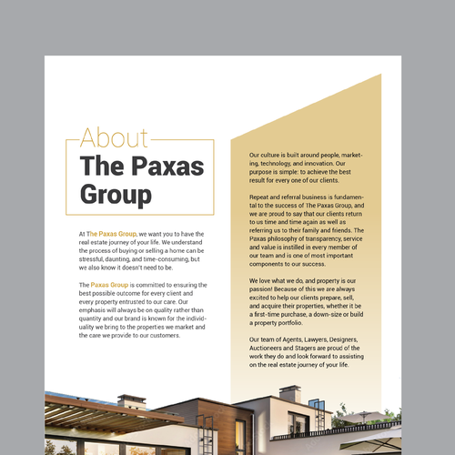 Designs Real estate prospectus Brochure contest