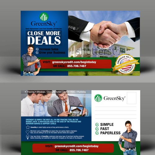 Create an impactful direct mail postcard for GreenSky Credit Design por ArtisteXz