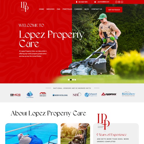 Design a Modern Property Preservation Website Company Design by MercClass