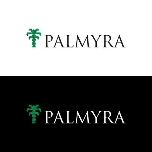 Palmyra Logo Context - Mix of History and Technology Design by icaluddin