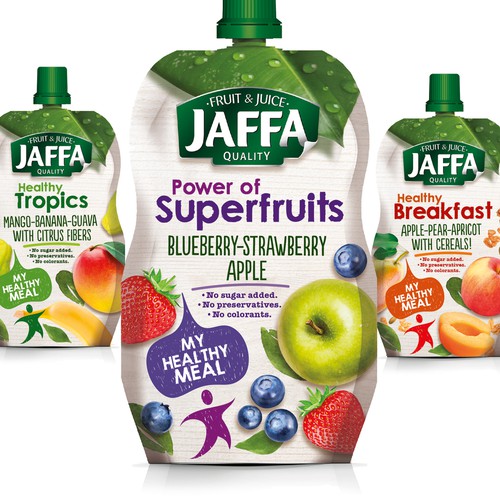 Develop Concept Design for Jaffa "Fruit in Pocket" adults’ fruit and berry puree Design réalisé par lunar1