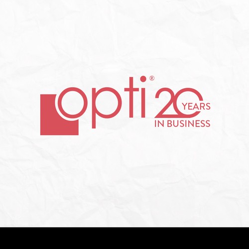 Opti 20th Anniversary Logos Design by Kachus